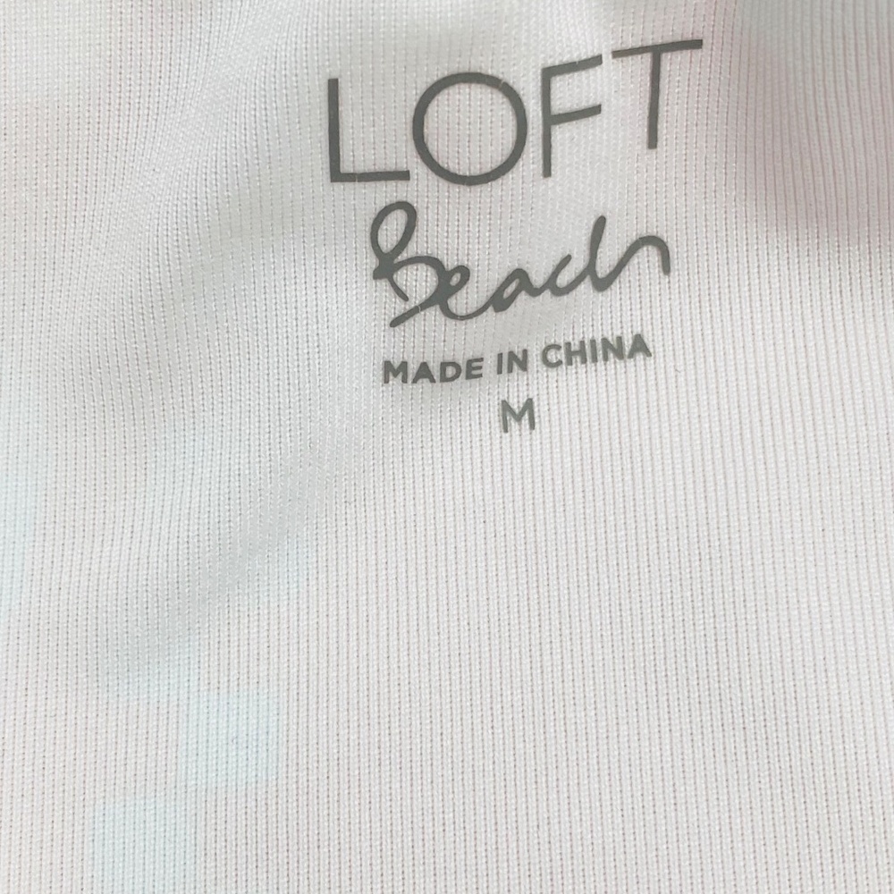 LOFT Beachcomber Plunge Bow Tie One Piece Swimsuit Size M -NWOT - Picture 8 of 9